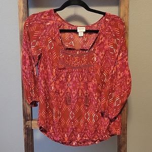 Red Peasant Top